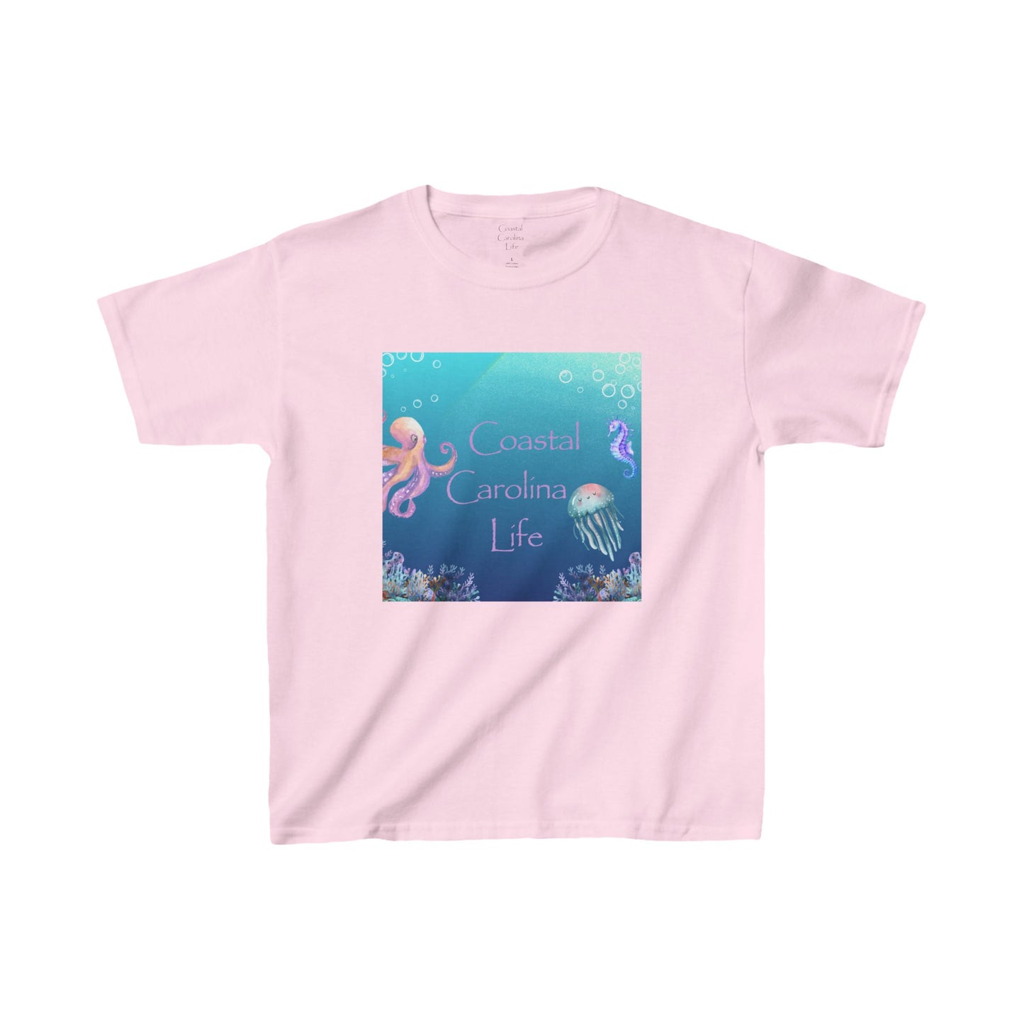 Octopus and Jellyfish Kids Beach T-Shirt
