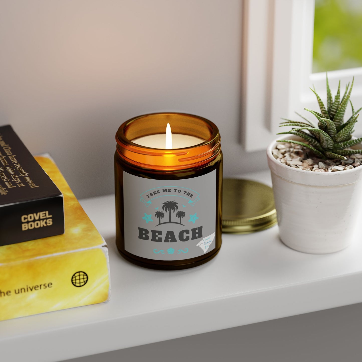 Coconut Apricot Wax Scented Candles - Take Me to the Beach