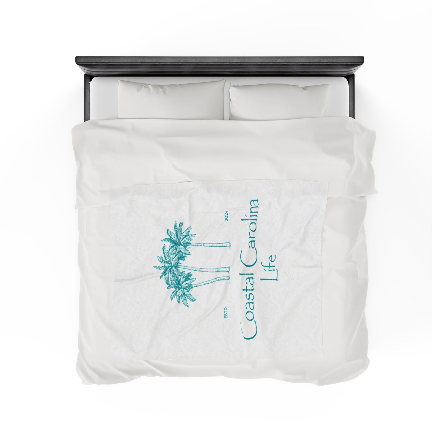 Palm Trees Velveteen Plush Blanket