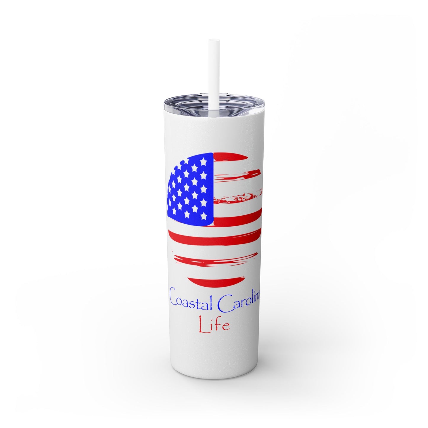 American Flag Skinny Tumbler