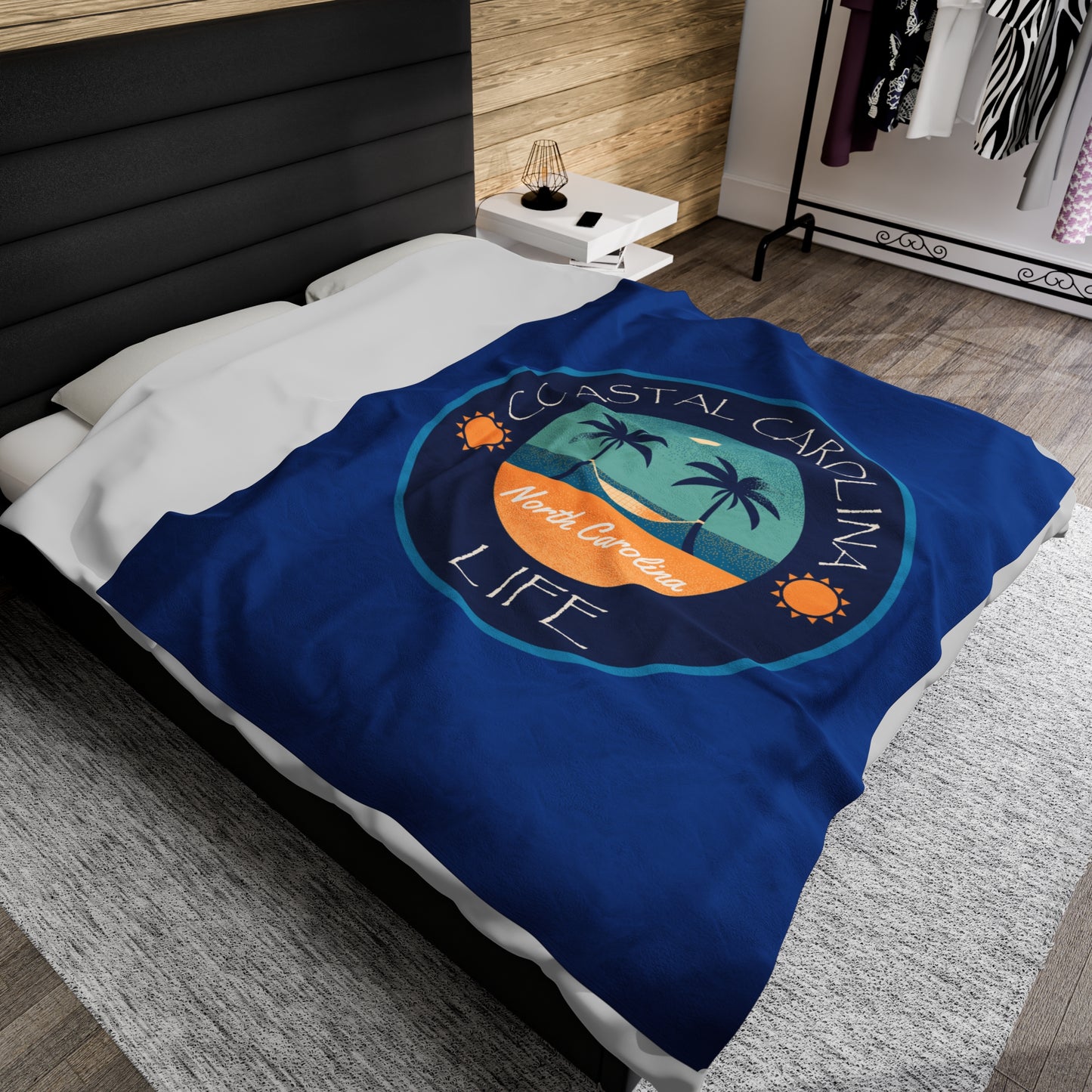 North Carolina Velveteen Plush Blanket