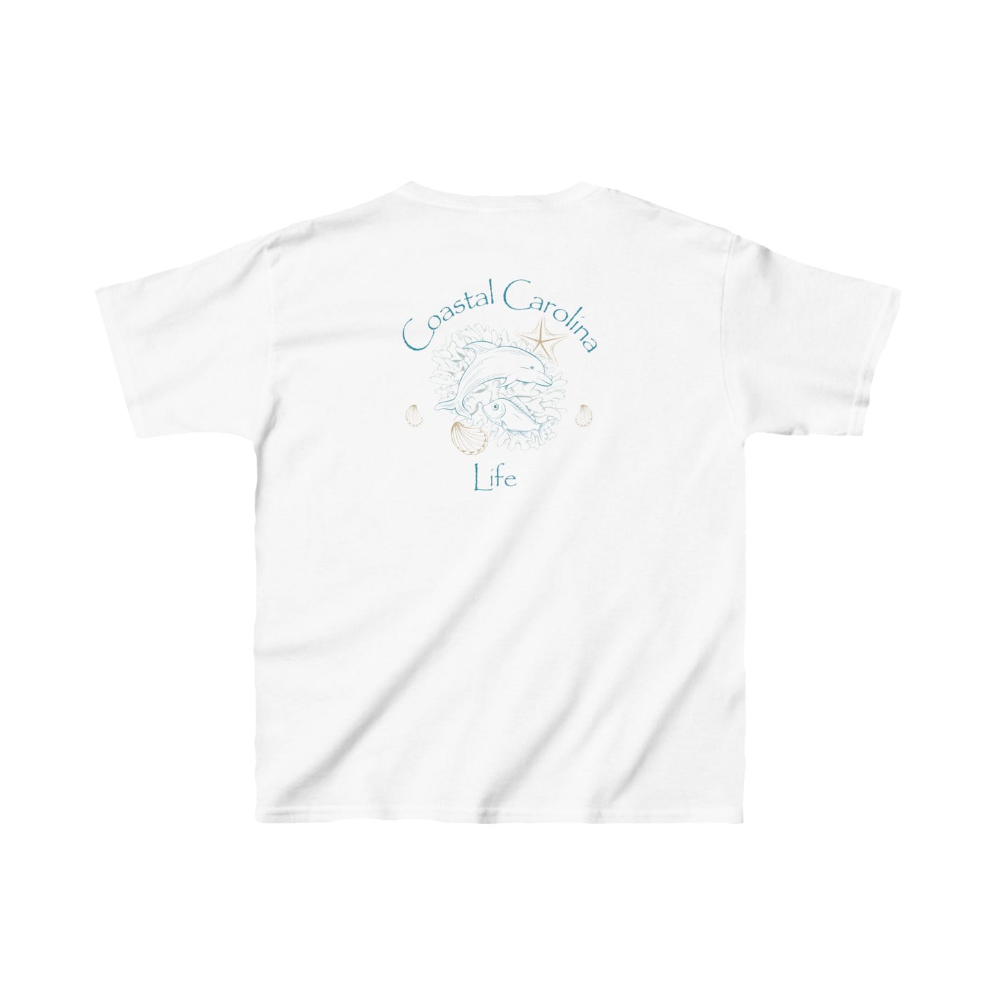 Dolphin and Fish Kids Beach T-Shirt