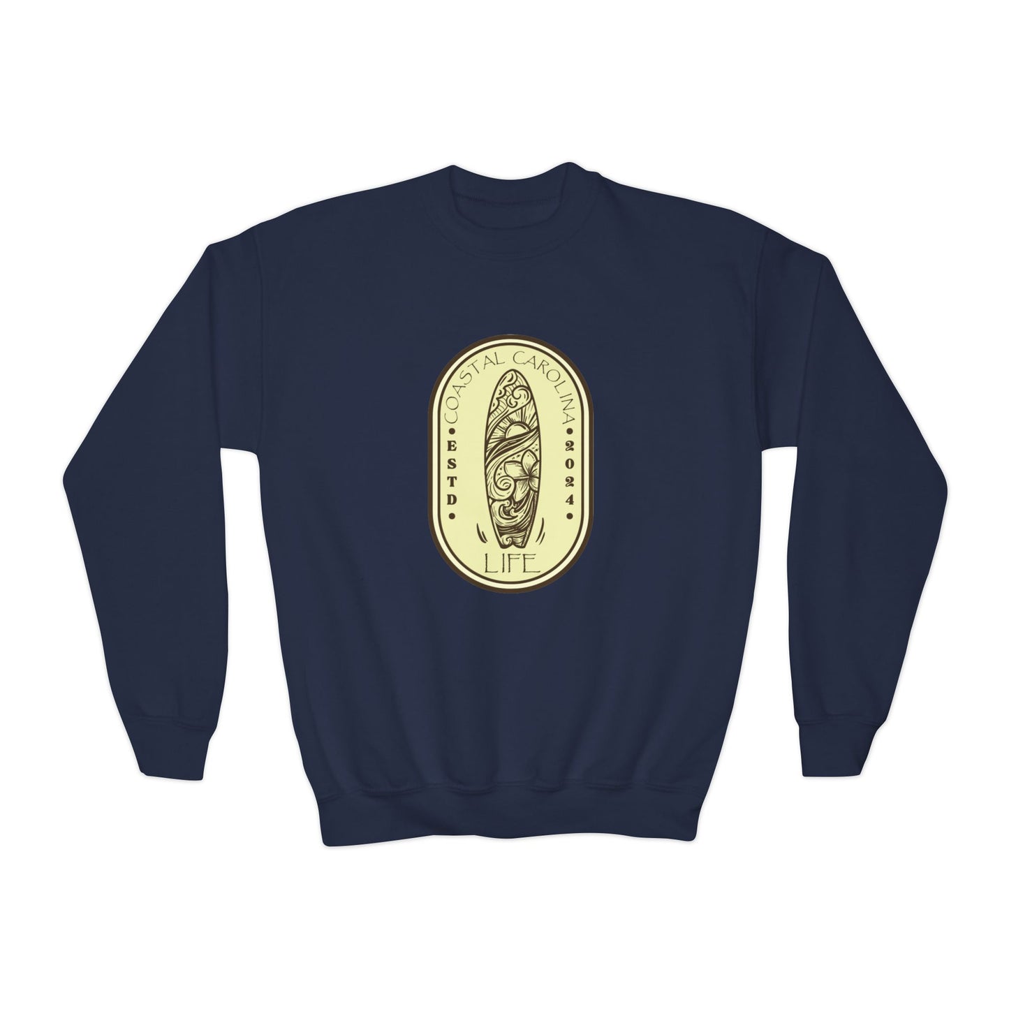 Coastal Youth Sweatshirt - Surf Board