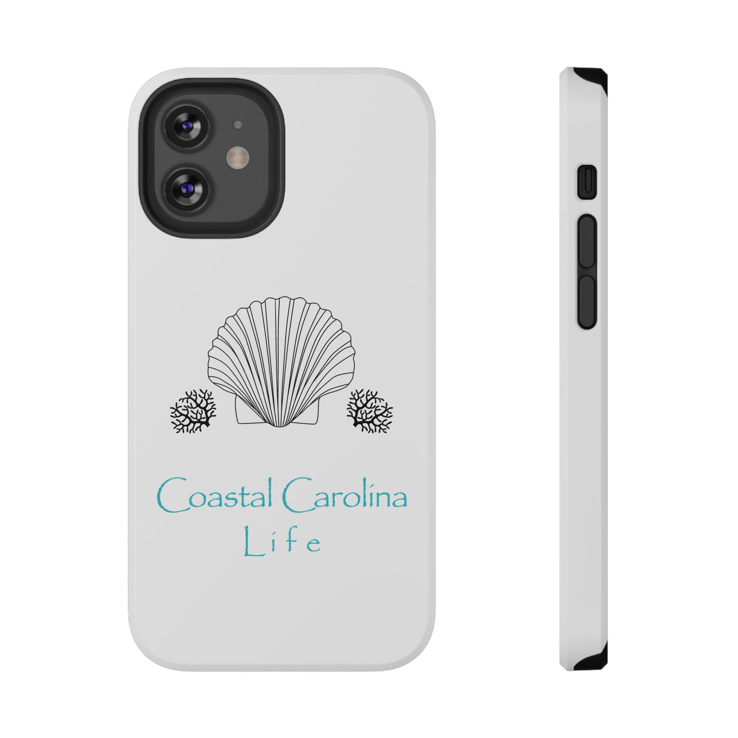 Impact-Resistant Phone Case - iPhone or Samsung - Clam Shell and Coral