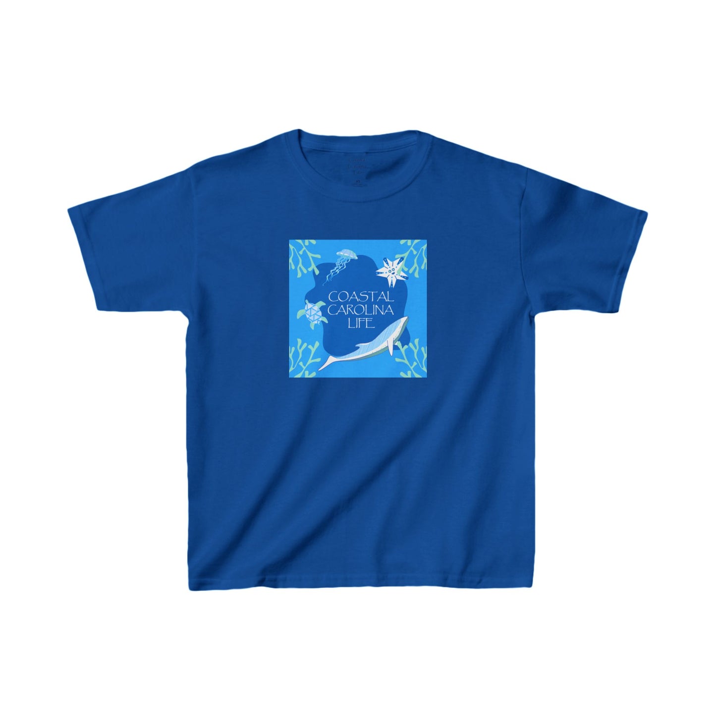 Swimming Sea Life Kids Beach T-Shirt