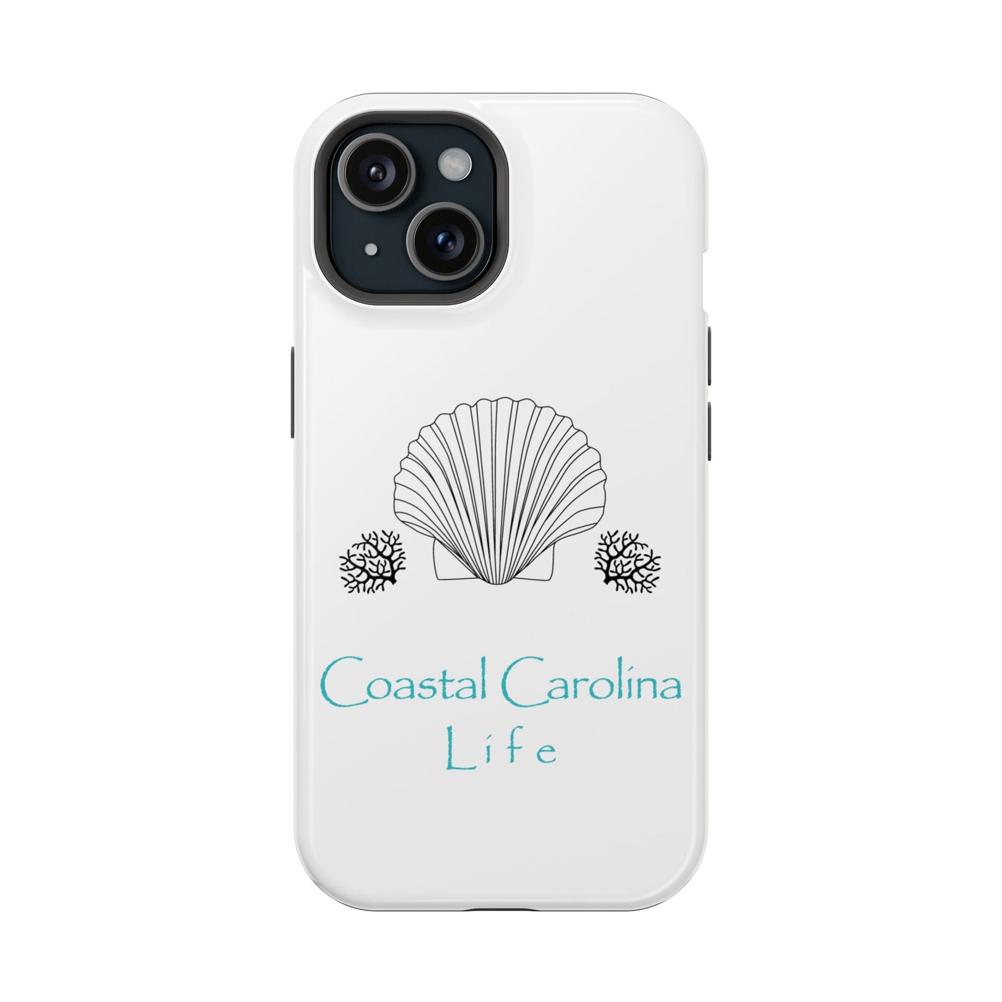Impact-Resistant Phone Case - iPhone or Samsung - Clam Shell and Coral