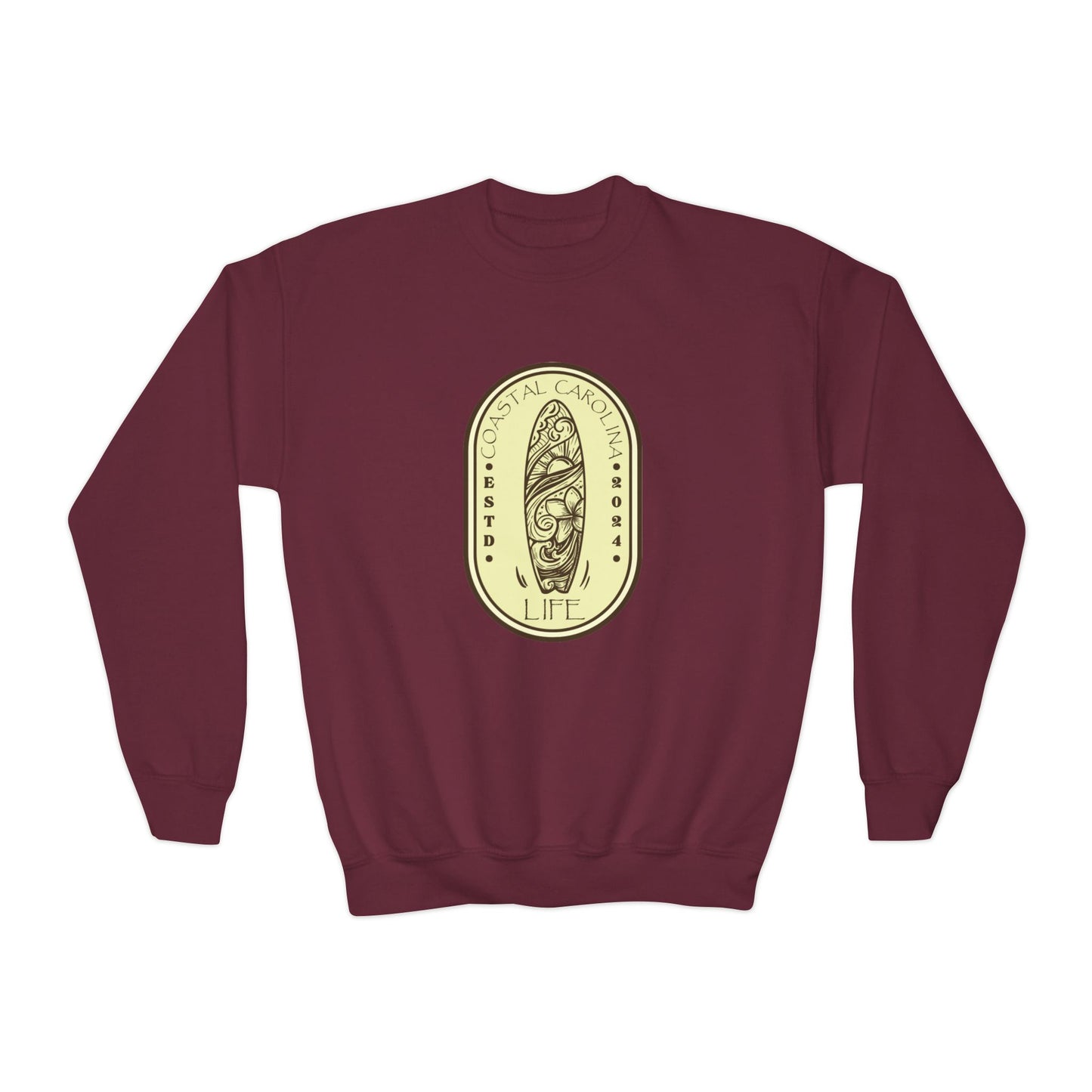 Coastal Youth Sweatshirt - Surf Board