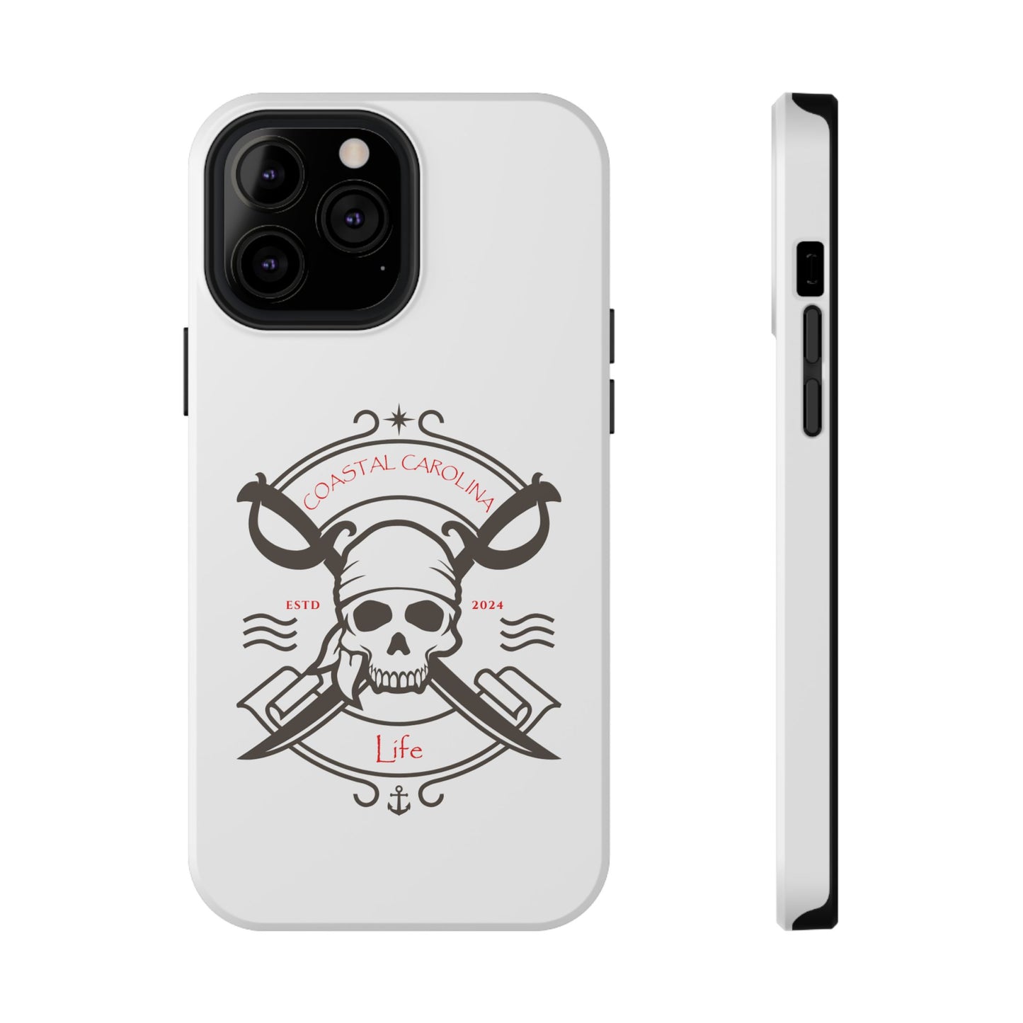 Impact-Resistant Phone Case - iPhone or Samsung - Pirate Skull