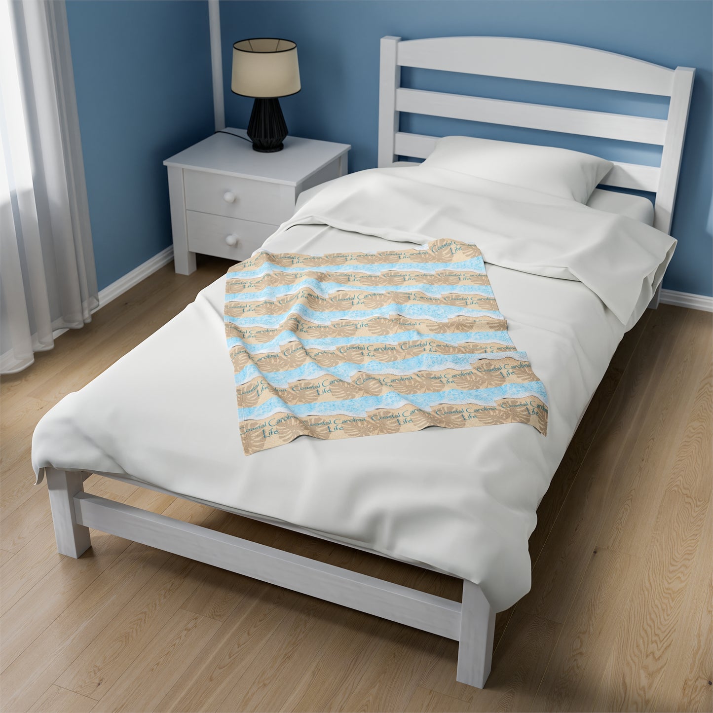 Water's Edge Velveteen Plush Blanket