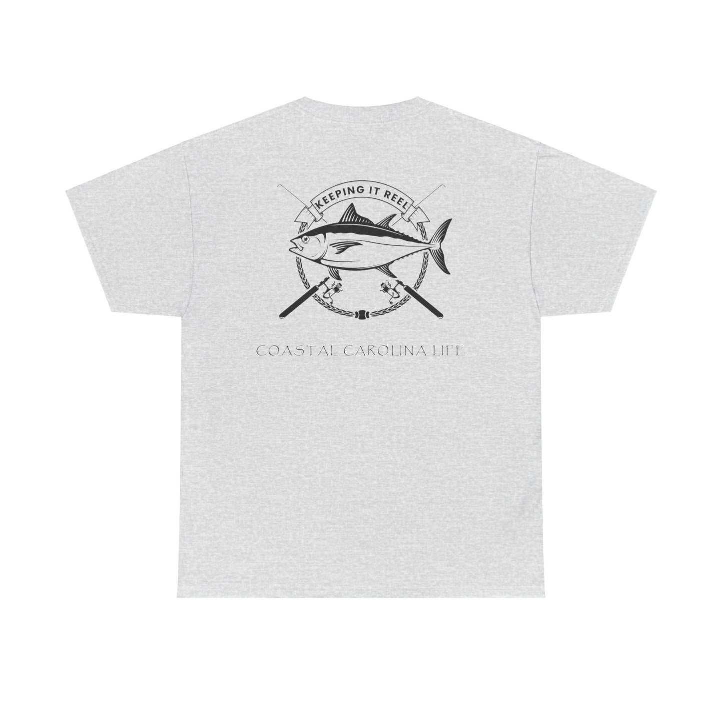 Men's Heavy Cotton T-Shirt - Keeping it Reel