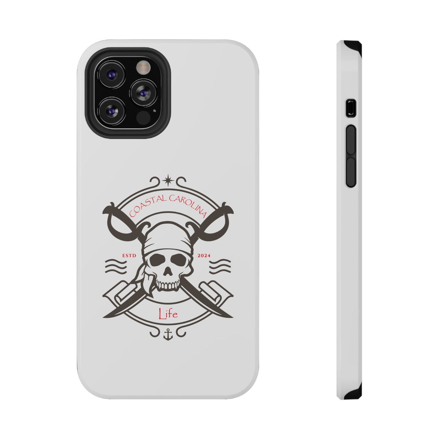 Impact-Resistant Phone Case - iPhone or Samsung - Pirate Skull