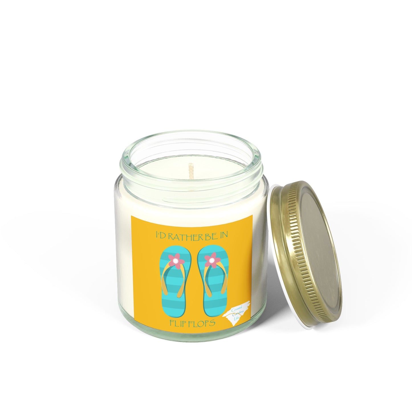 Coconut Apricot Wax Scented Candles - I'd Rather be in Flip Flops