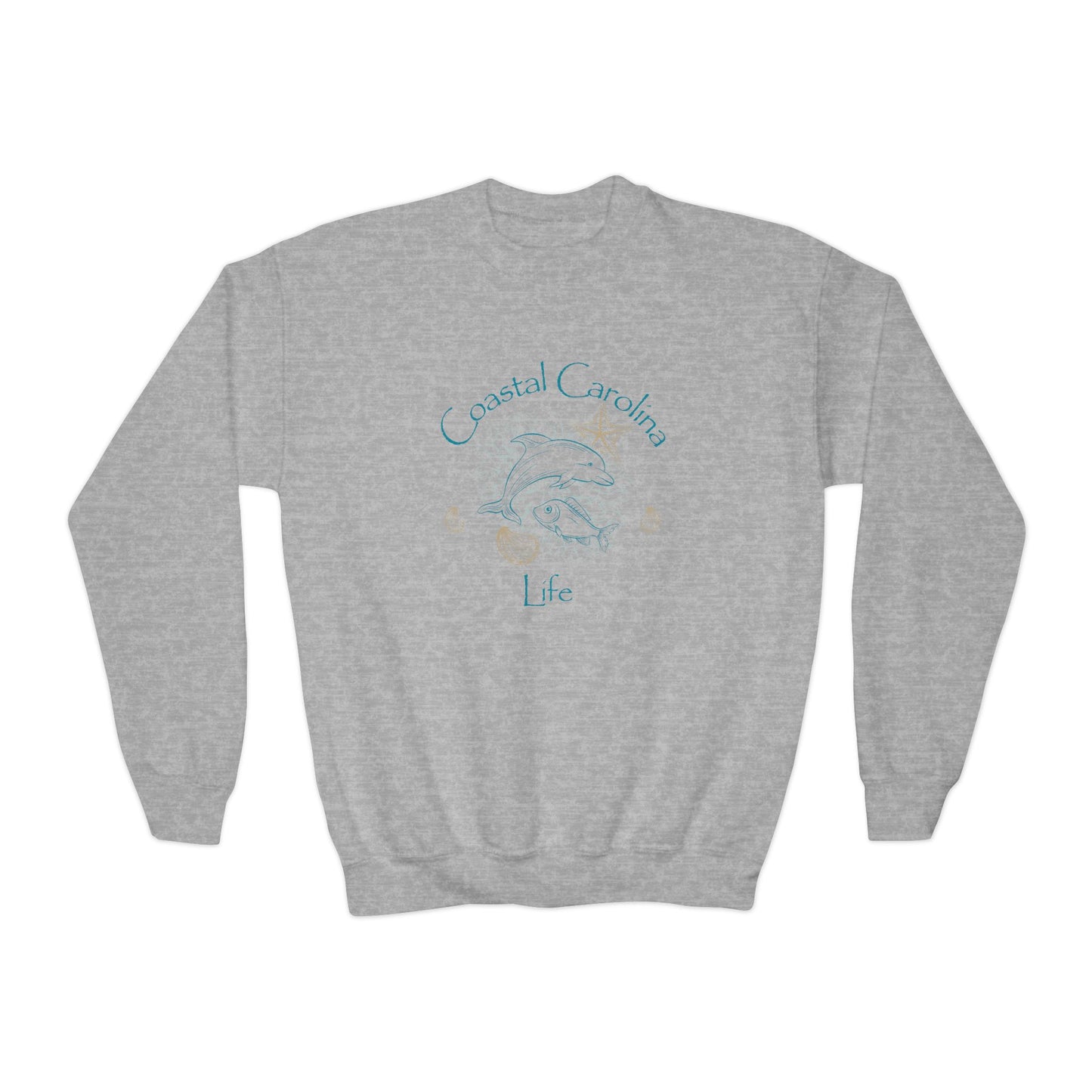 Coastal Youth Sweatshirt - Dolphin and Fish