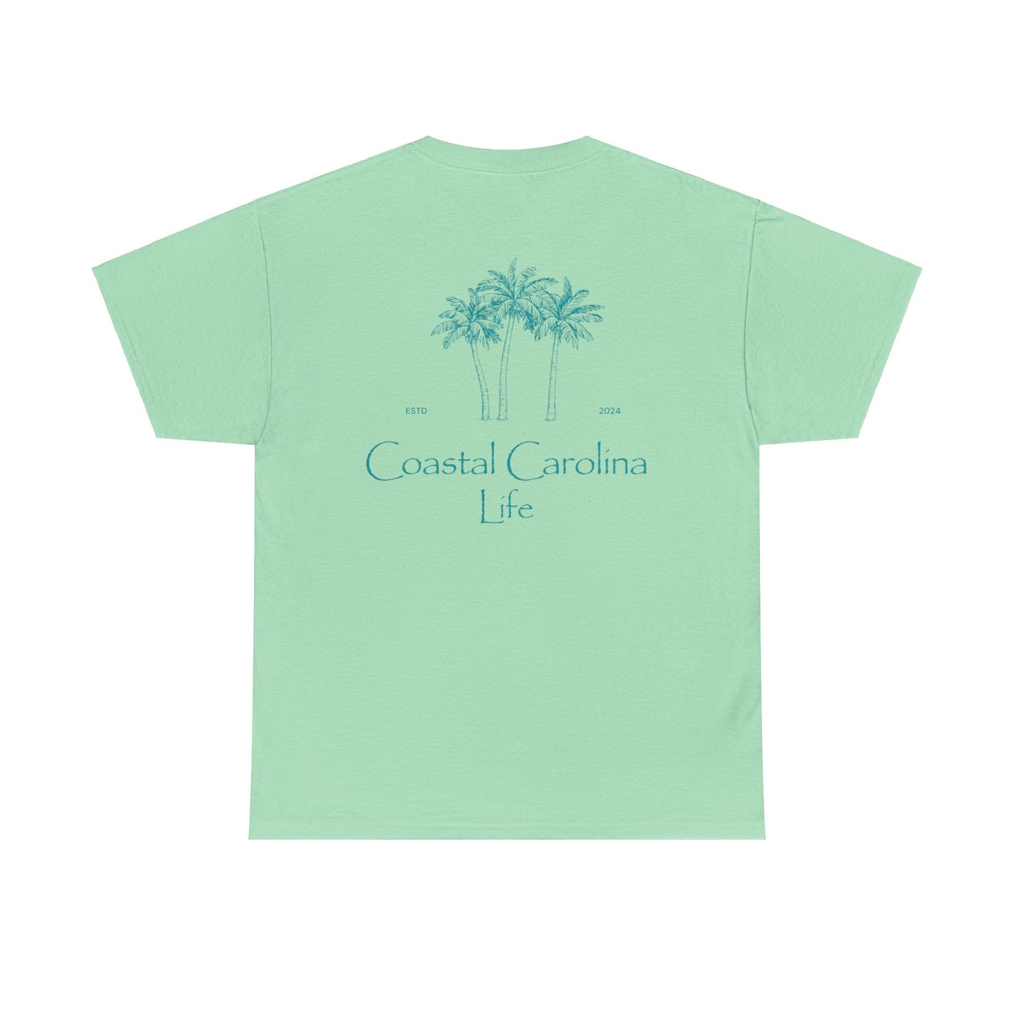 Women's Heavy Cotton T-Shirt - Palm Trees