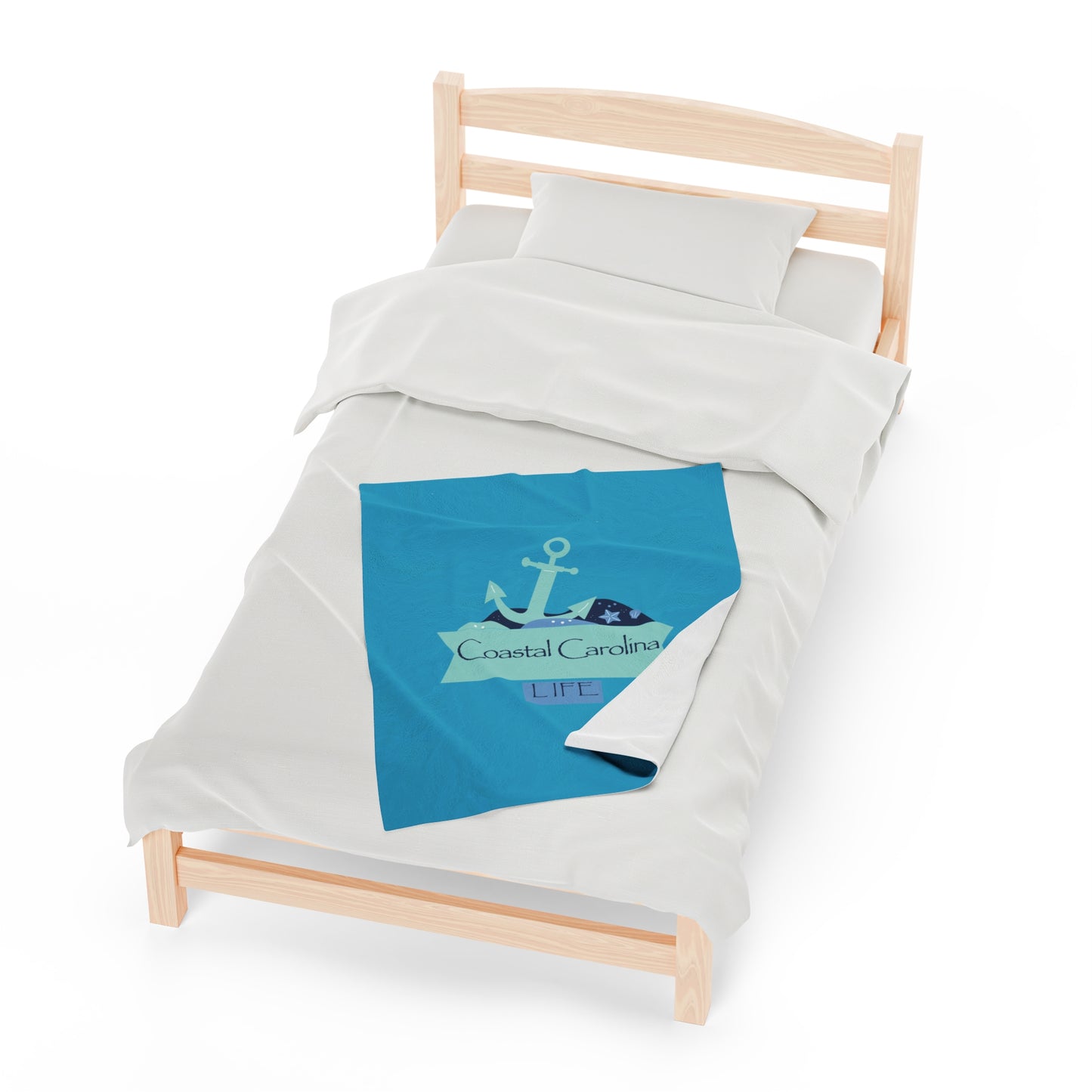 Anchor Velveteen Plush Blanket
