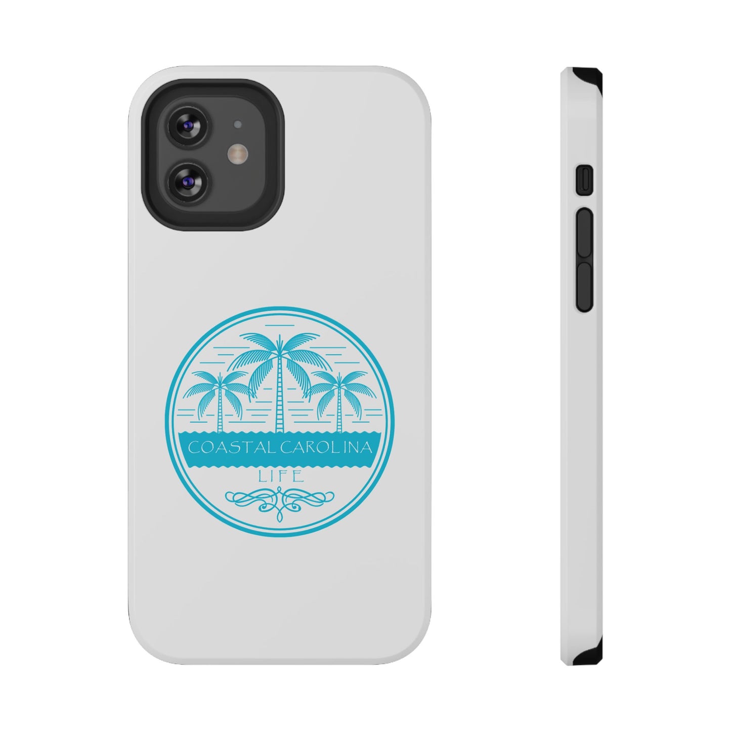 Impact-Resistant Phone Case - iPhone or Samsung - Palm Trees and Water