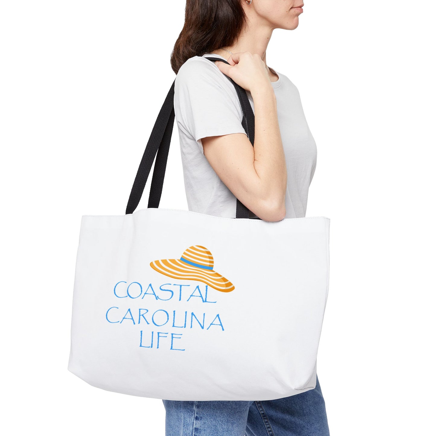 Beach Hat Coastal Weekender Tote