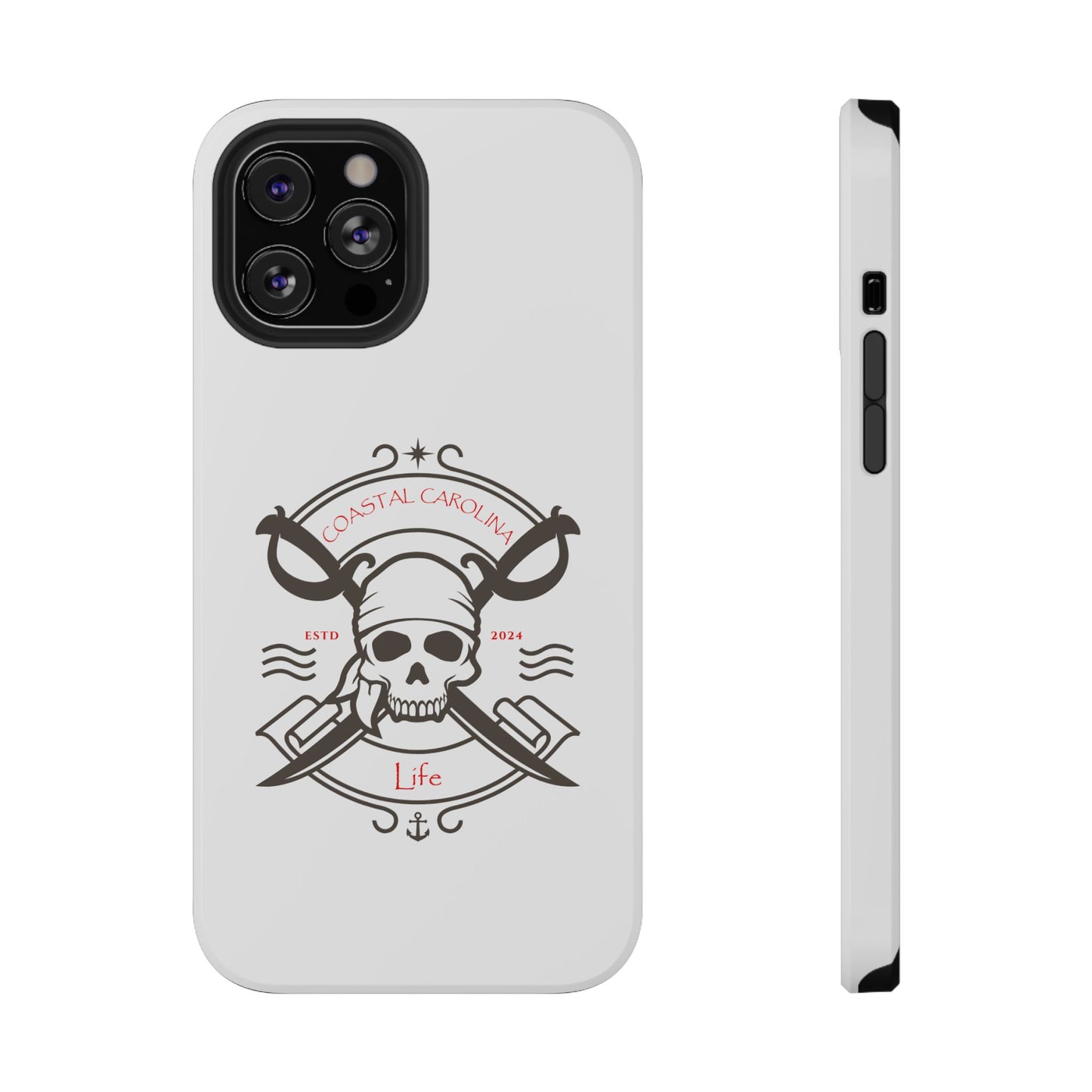 Impact-Resistant Phone Case - iPhone or Samsung - Pirate Skull