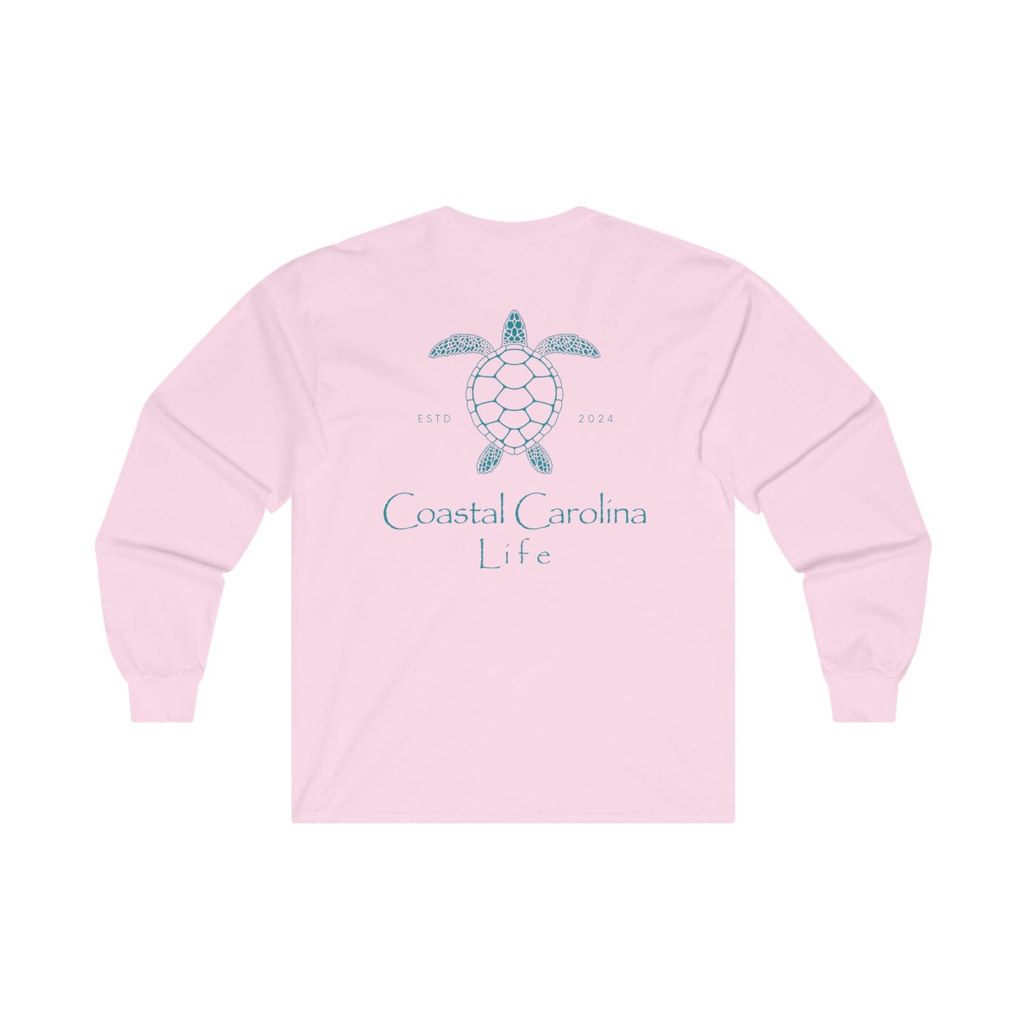 Women's Long Sleeve Cotton T-Shirt - Sea Turtle