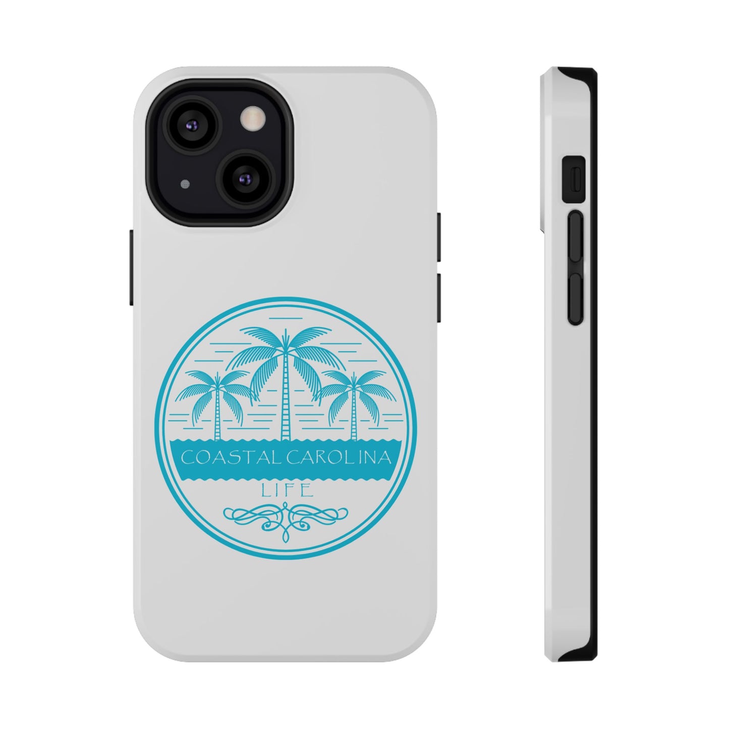 Impact-Resistant Phone Case - iPhone or Samsung - Palm Trees and Water