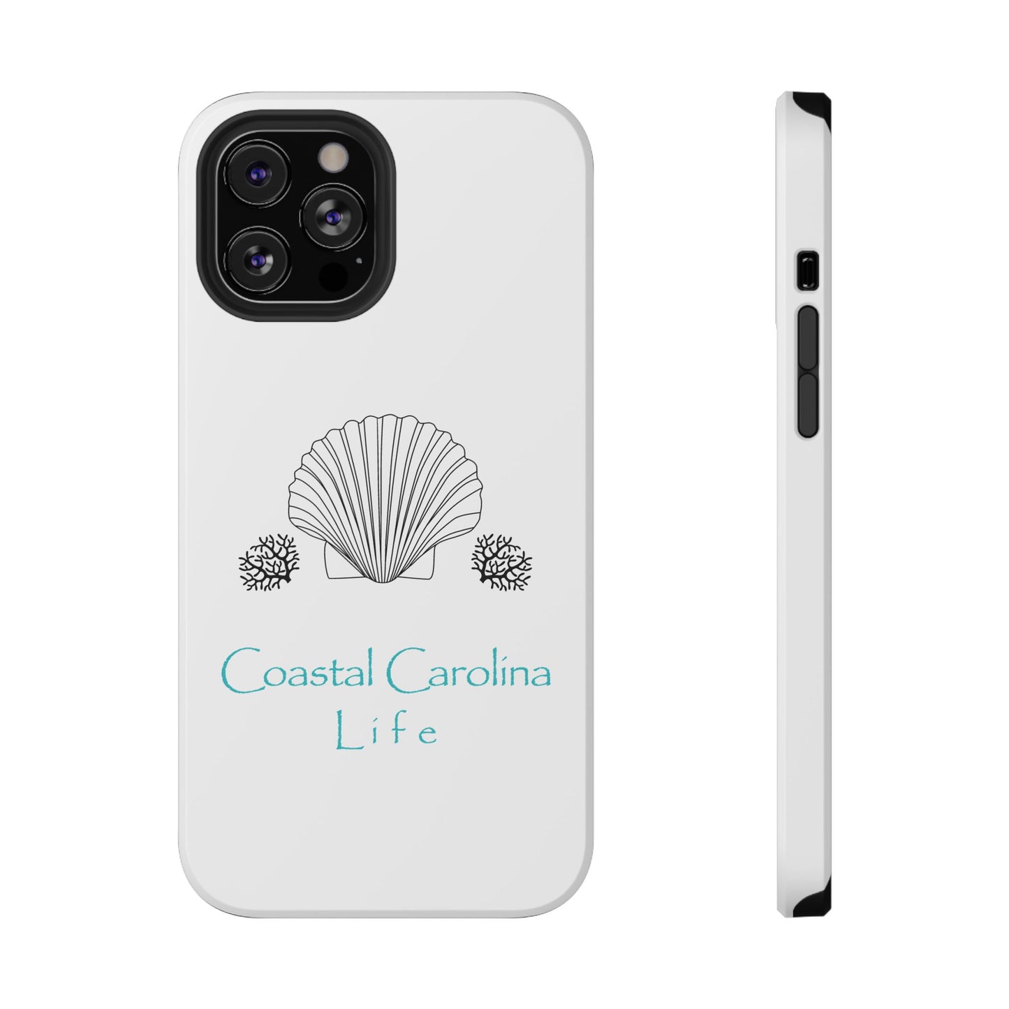 Impact-Resistant Phone Case - iPhone or Samsung - Clam Shell and Coral