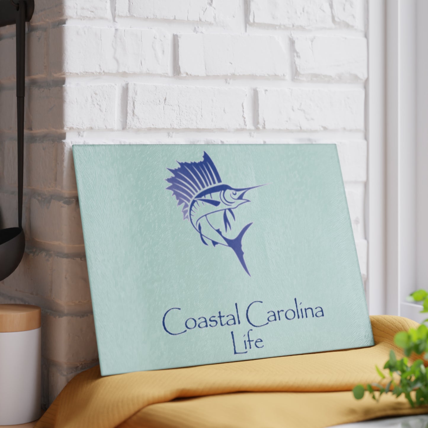 Sailfish Tempered Glass Cutting Board