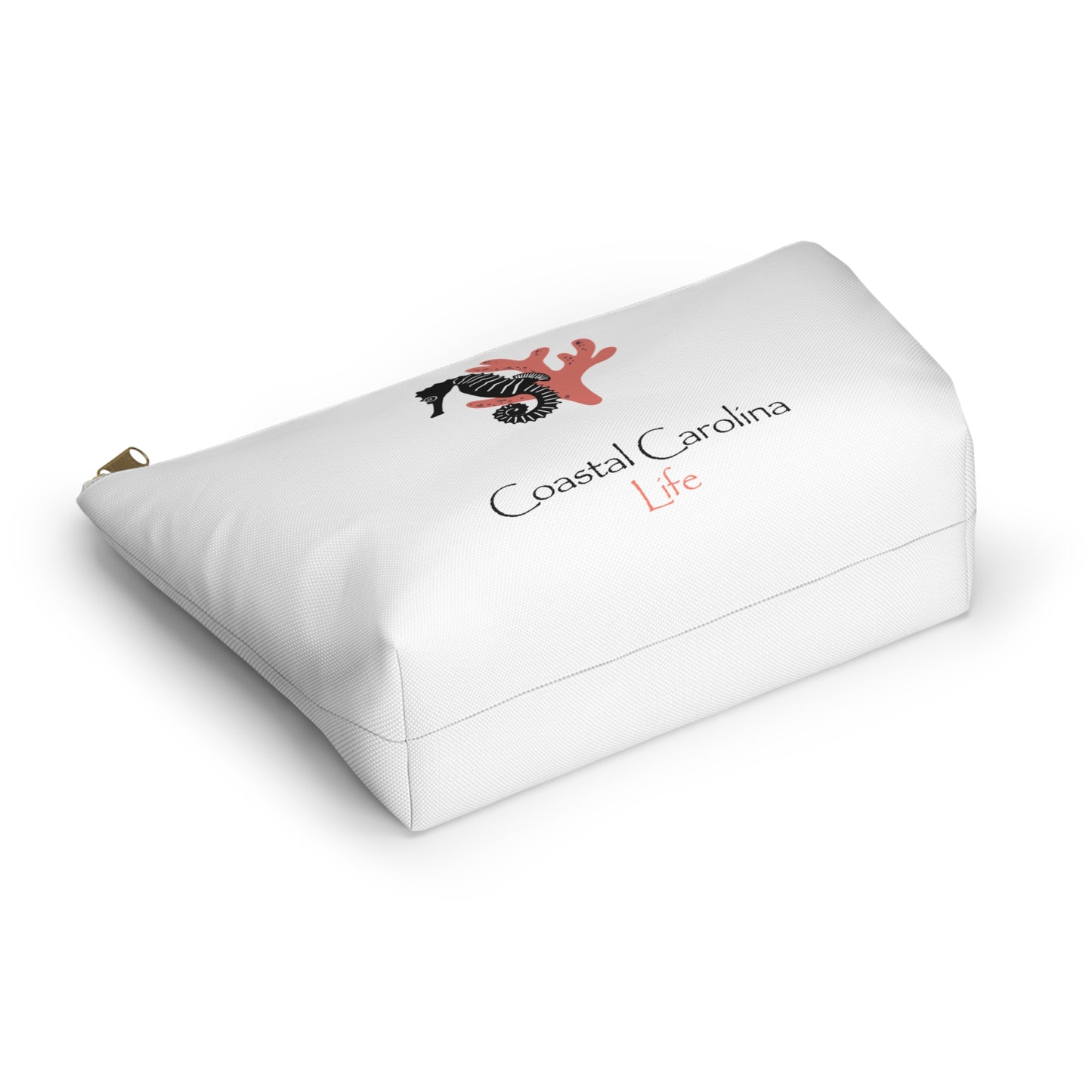 Seahorse and Coral Travel Accessory Pouch