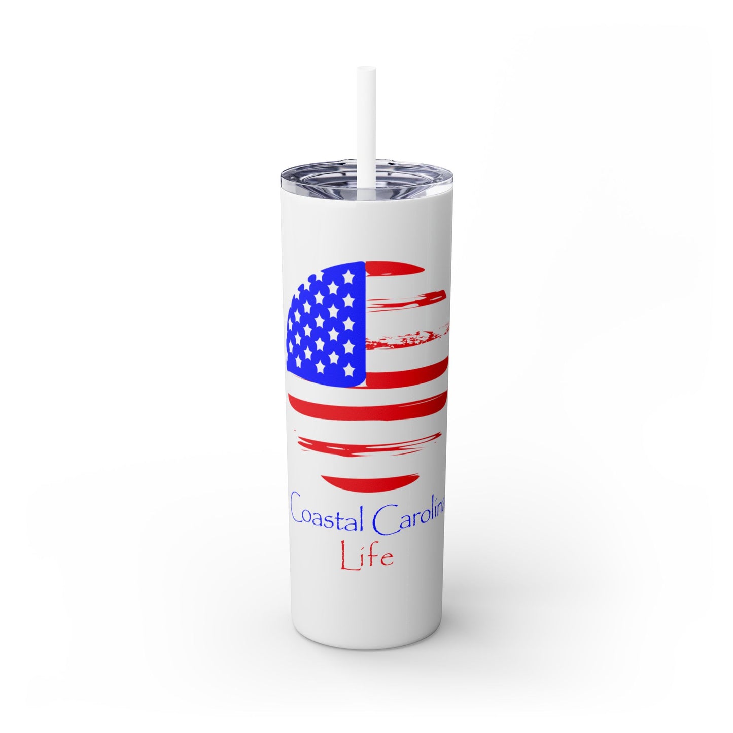 American Flag Skinny Tumbler