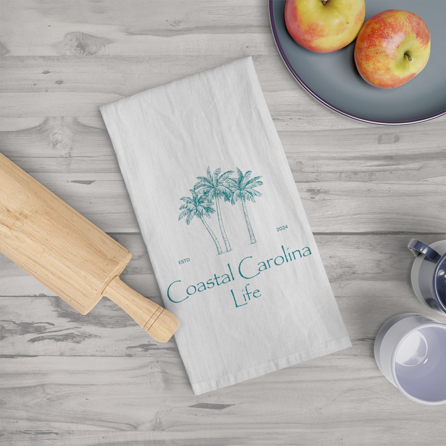 Palm Trees Coastal Tea Towel