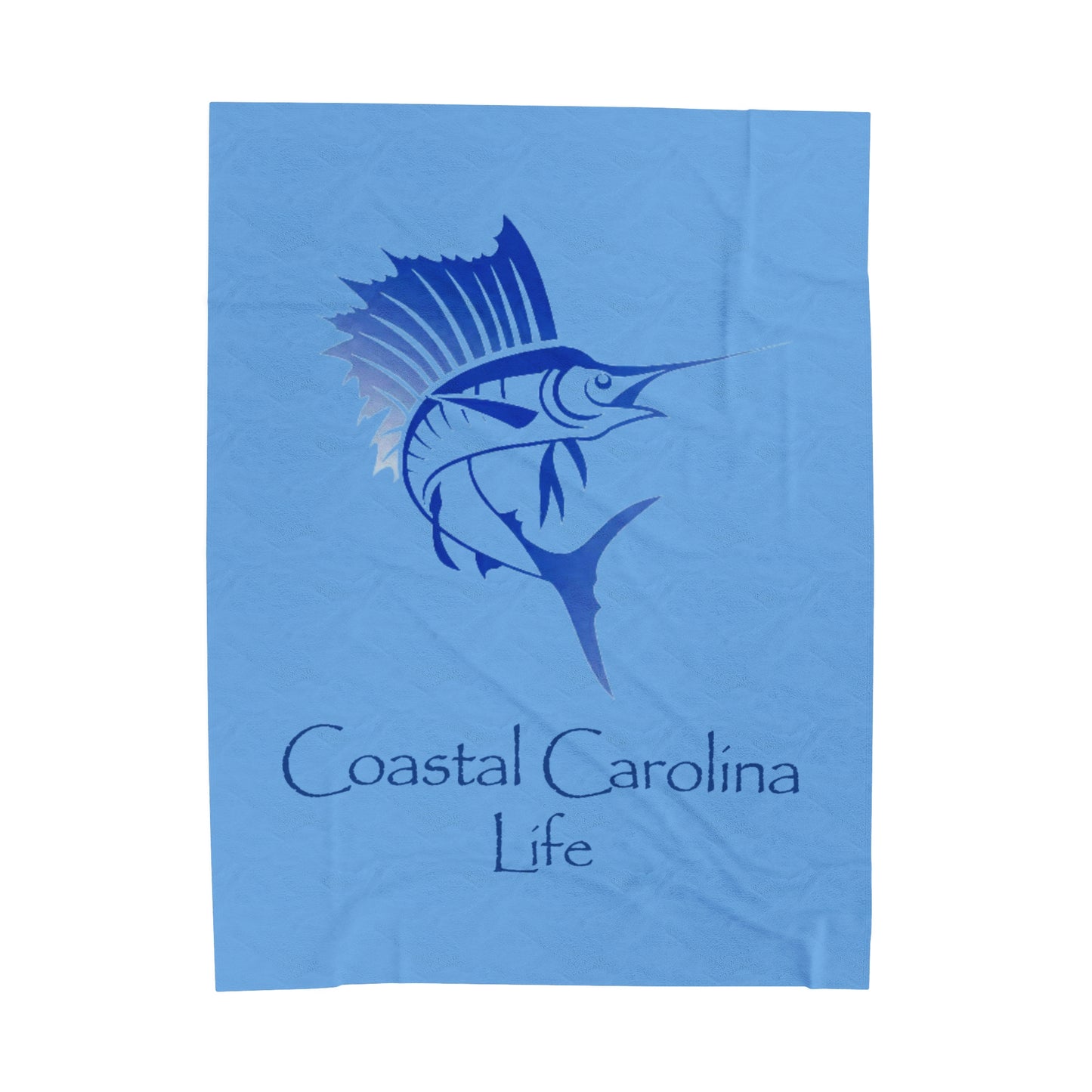 Sailfish Velveteen Plush Blanket