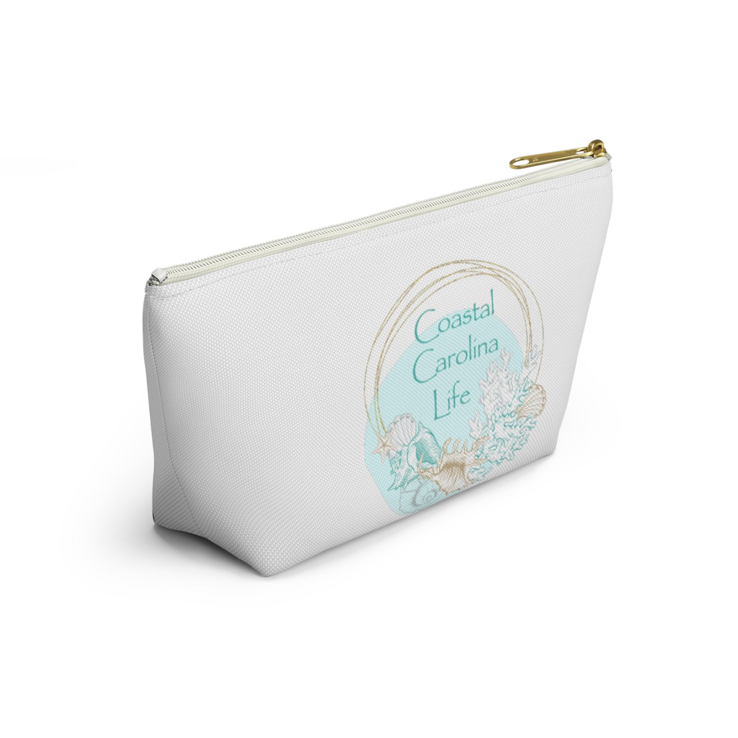 Seashells and Coral Travel Accessory Pouch