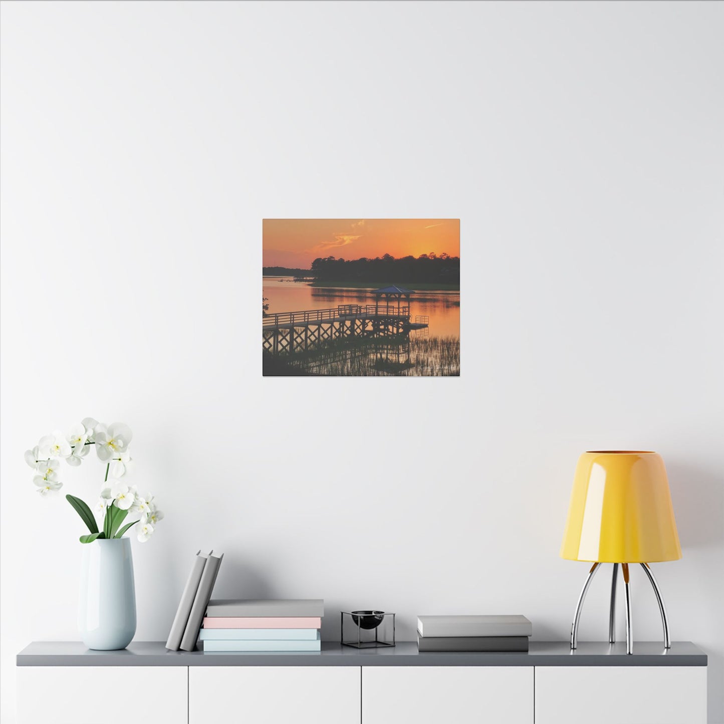 Orange Sunset Coastal Carolina Sunset
