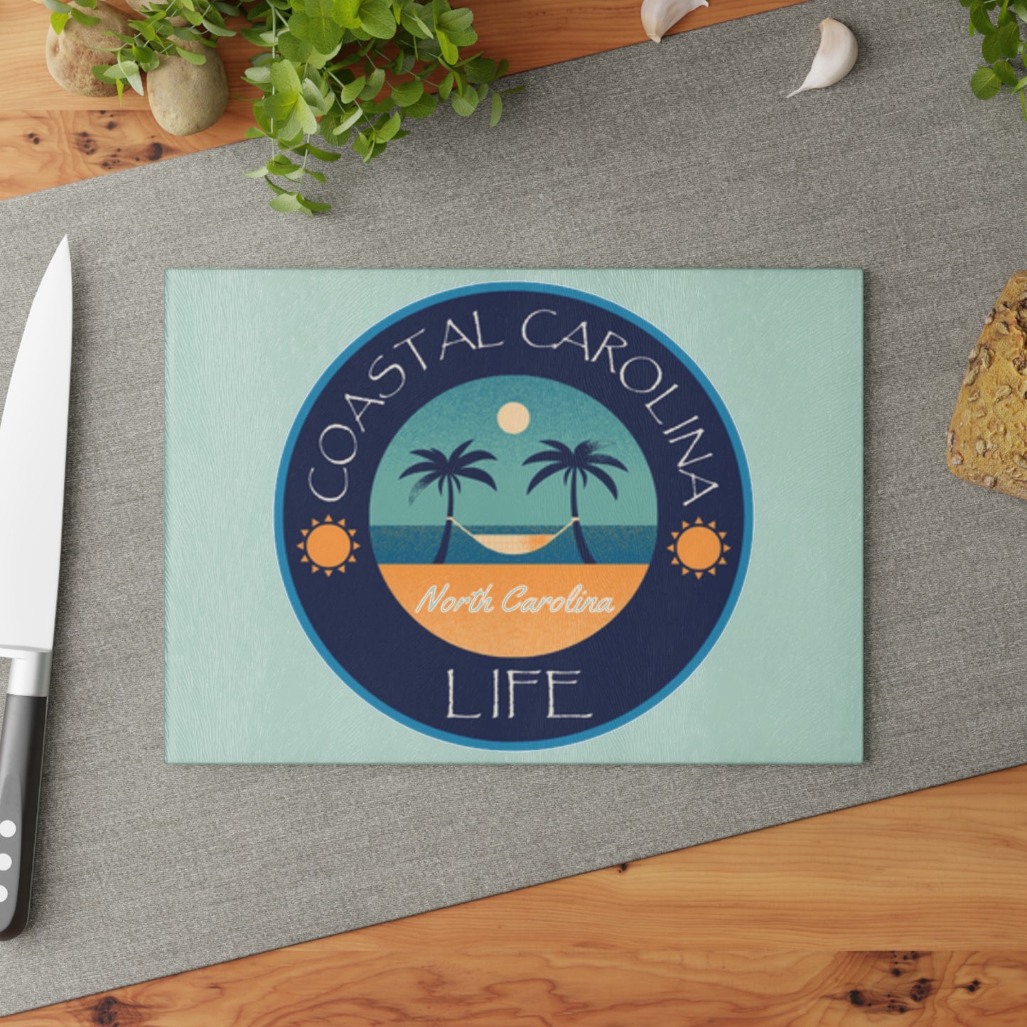 North Carolina Tempered Glass Cutting Board