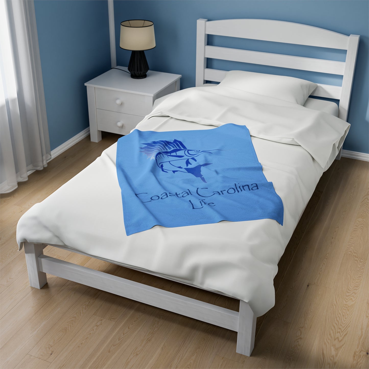 Sailfish Velveteen Plush Blanket