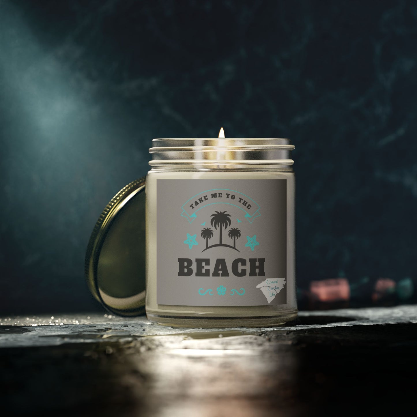 Coconut Apricot Wax Scented Candles - Take Me to the Beach