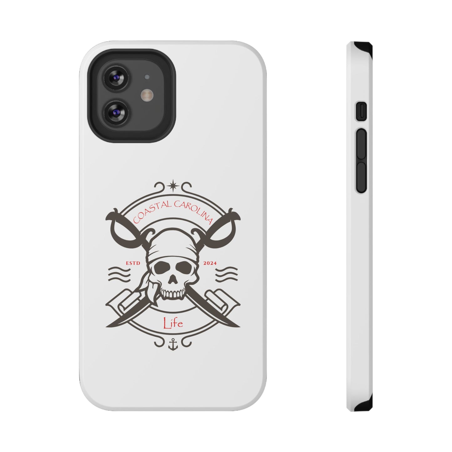Impact-Resistant Phone Case - iPhone or Samsung - Pirate Skull