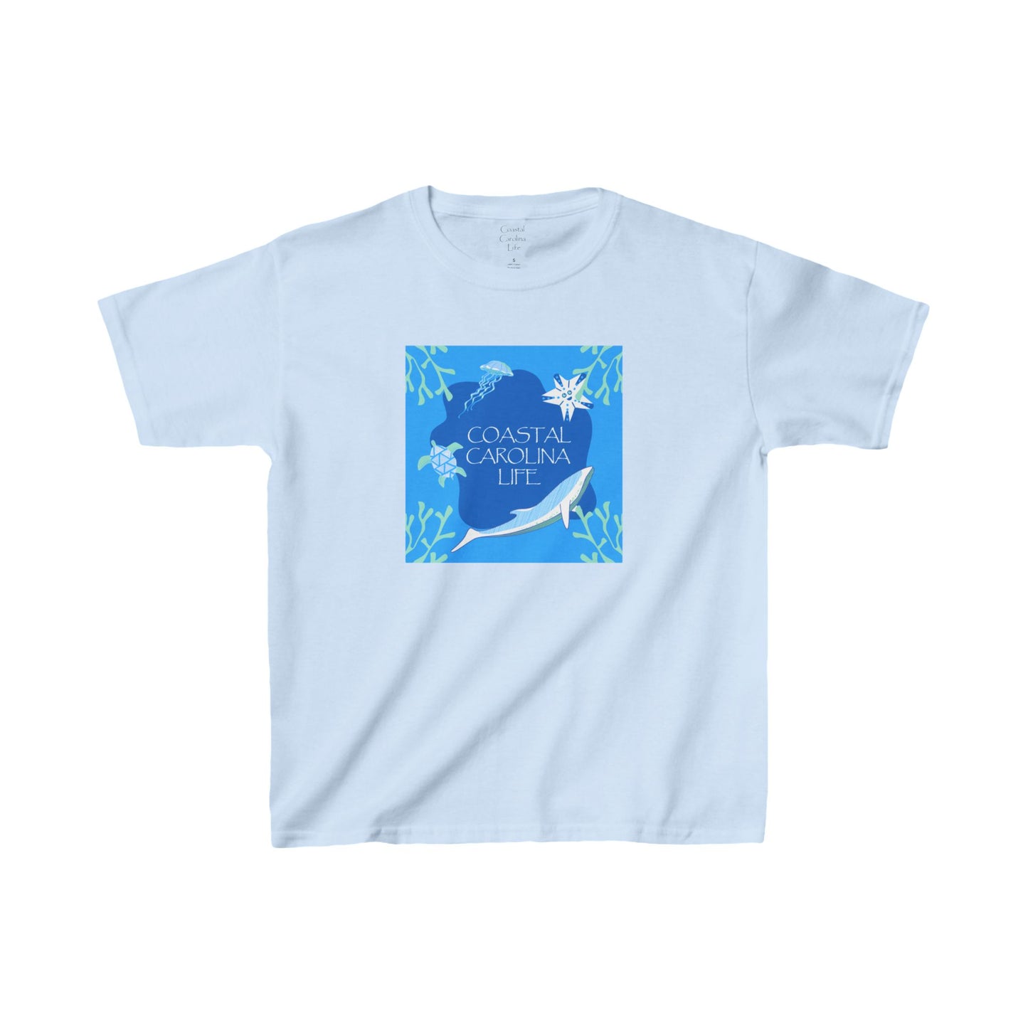 Swimming Sea Life Kids Beach T-Shirt