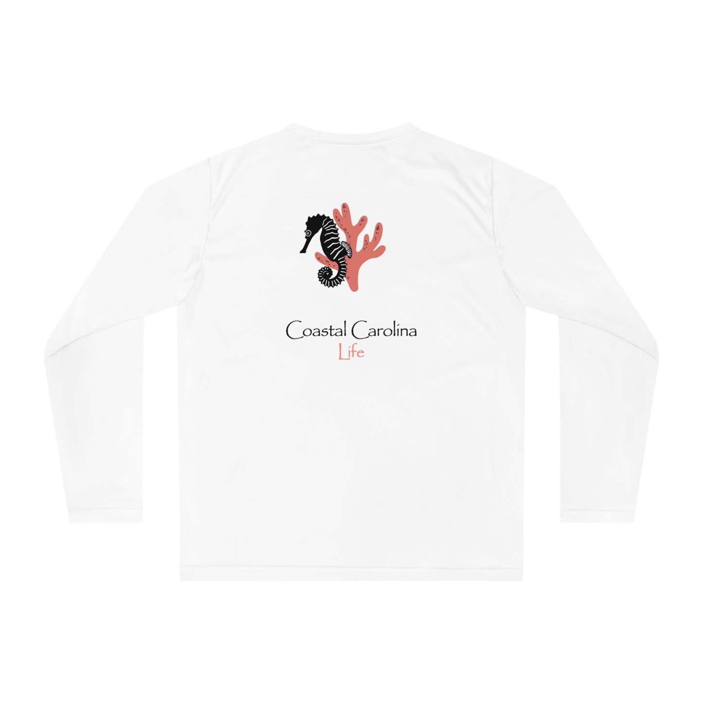 Women's Performance Long Sleeve Shirt - Seahorse and Coral