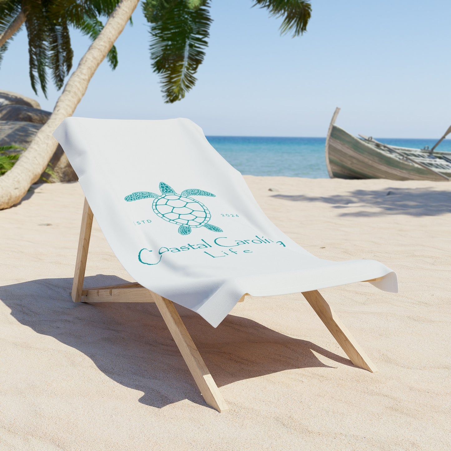 Sea Turtle Coastal Beach Towel