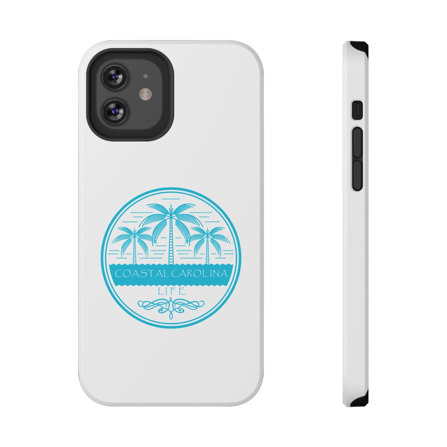 Impact-Resistant Phone Case - iPhone or Samsung - Palm Trees and Water