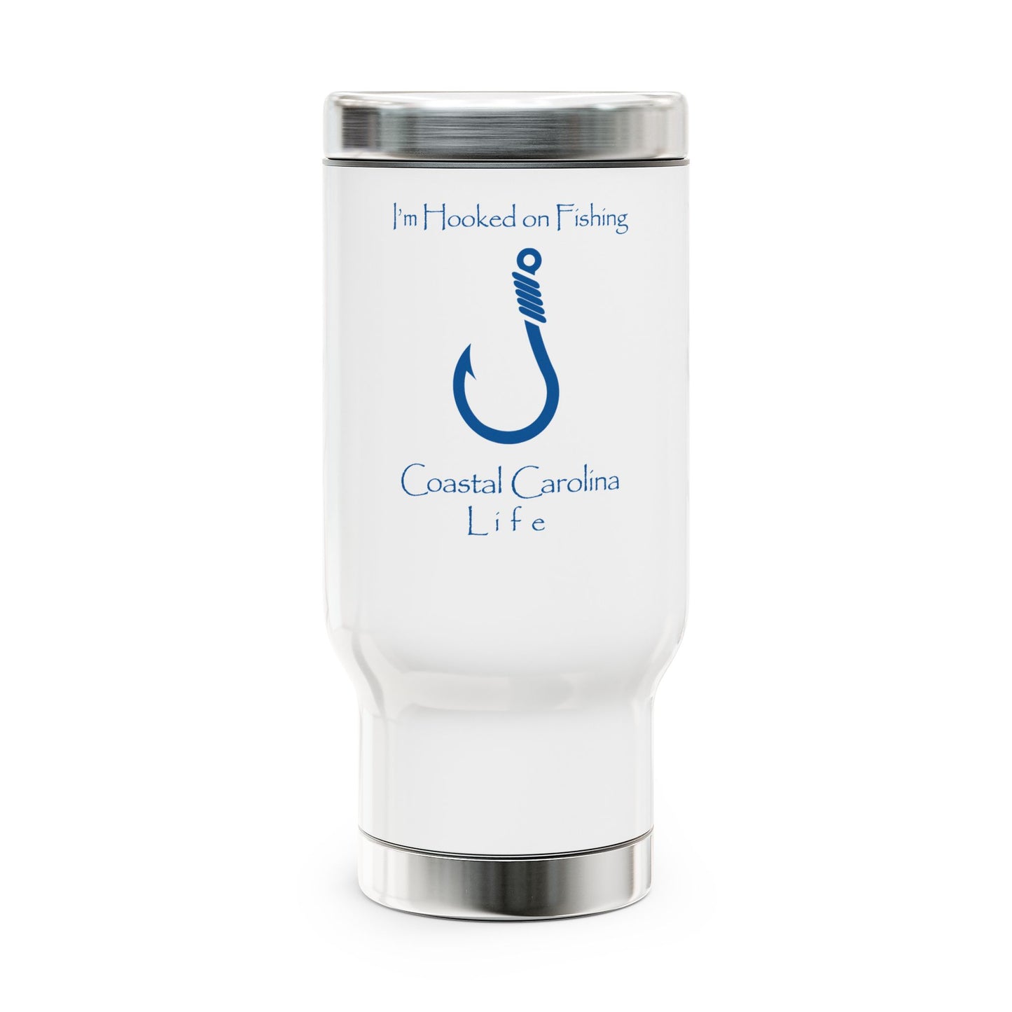 I'm Hooked on Fishing Tumbler with Handle