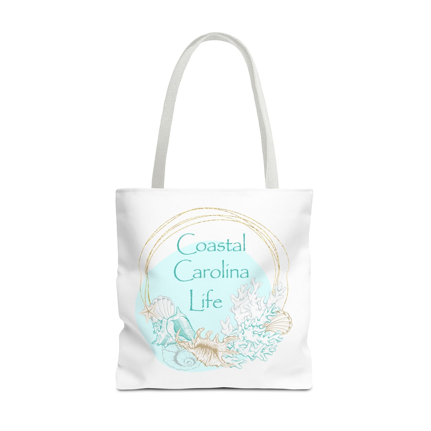 Seashells and Coral Coastal Tote Bag
