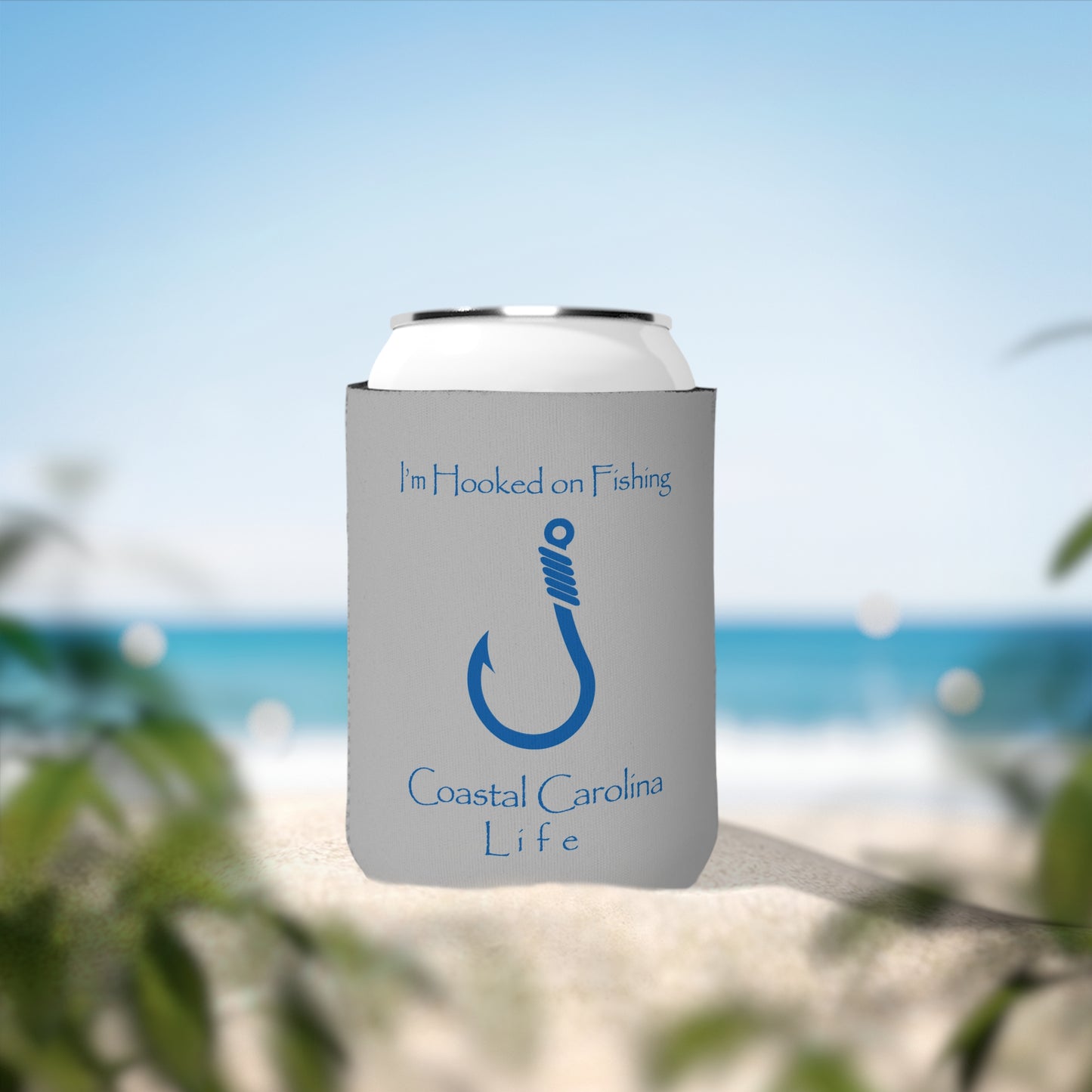 I'm Hooked on Fishing Coastal Koozie