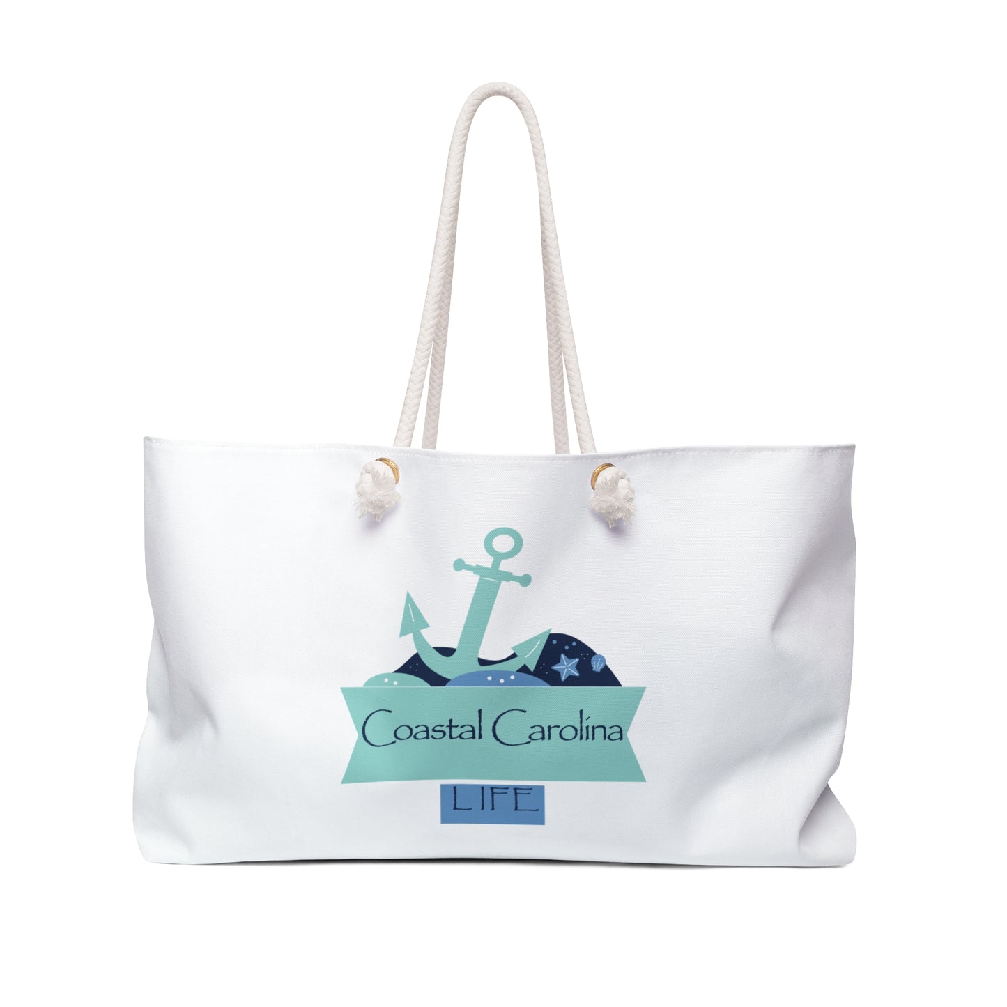 Anchor Coastal Weekender Tote with Rope Handles