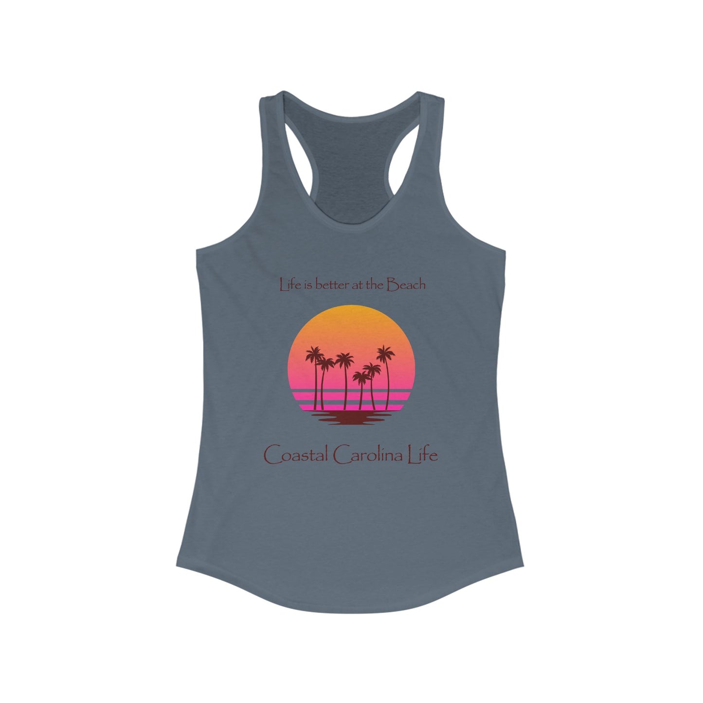 Women's Coastal Tank Top - Life is better at the Beach