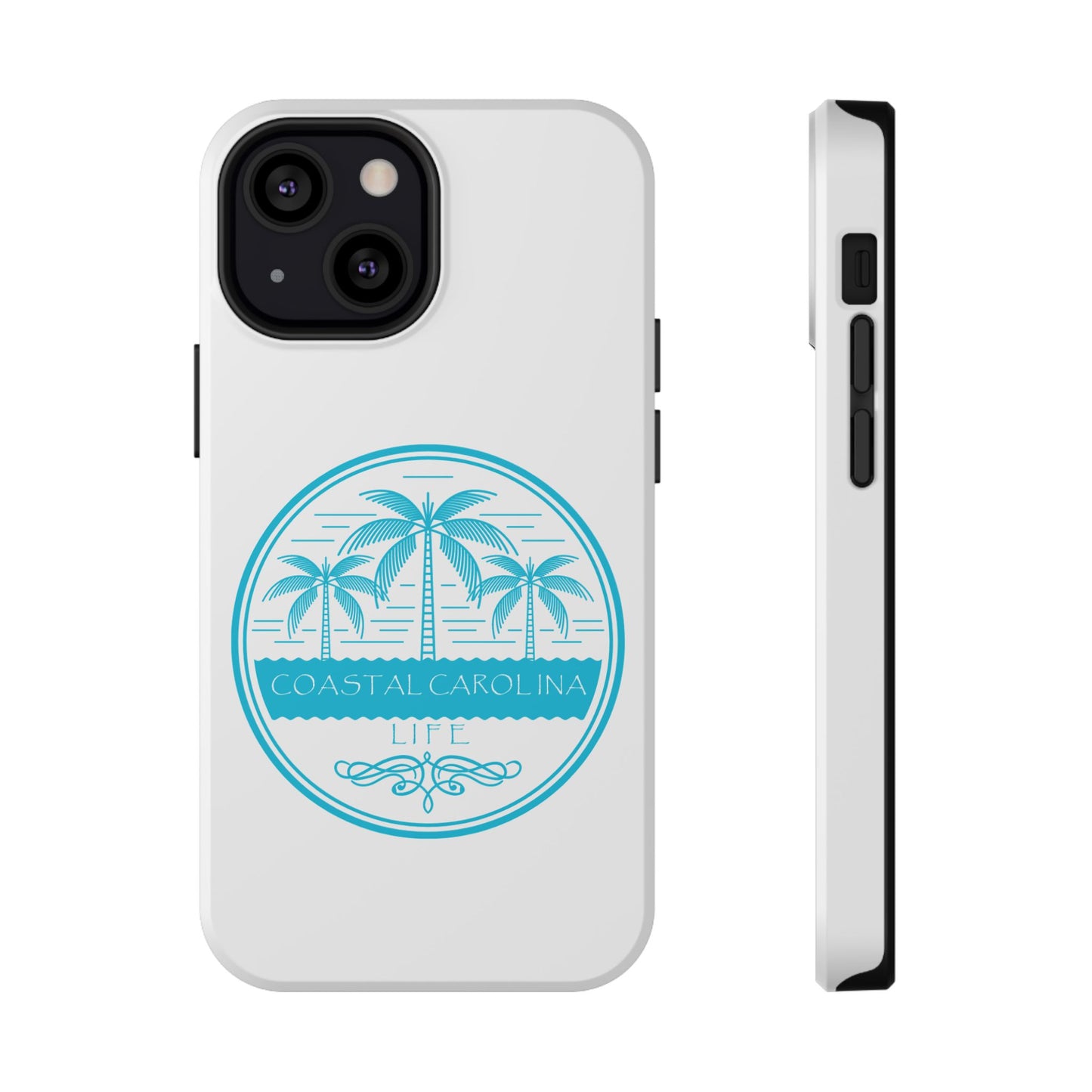 Impact-Resistant Phone Case - iPhone or Samsung - Palm Trees and Water