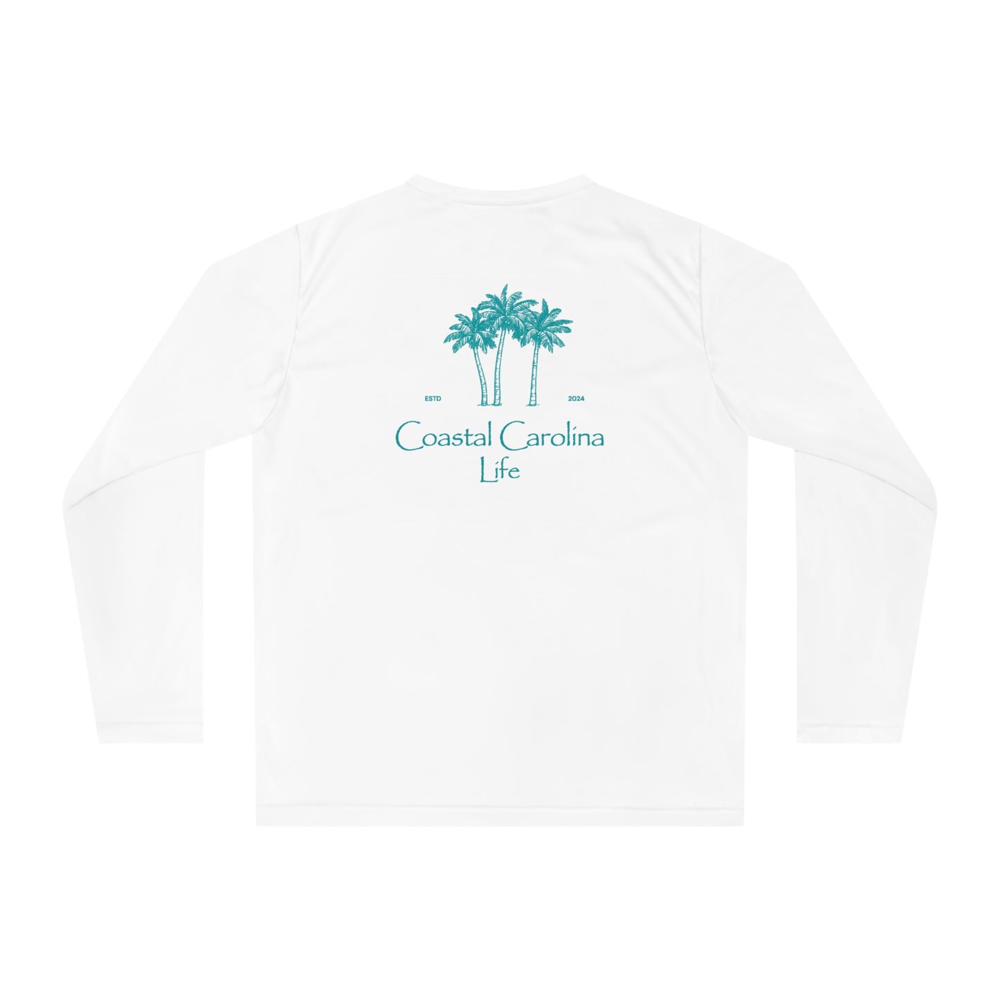 Women's Performance Long Sleeve Shirt - Palm Trees