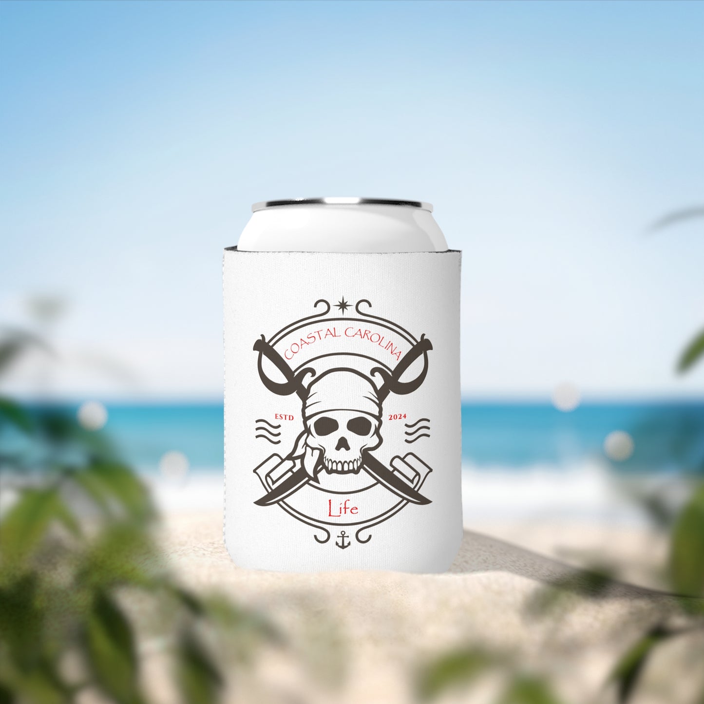 Pirate Skull Coastal Koozie