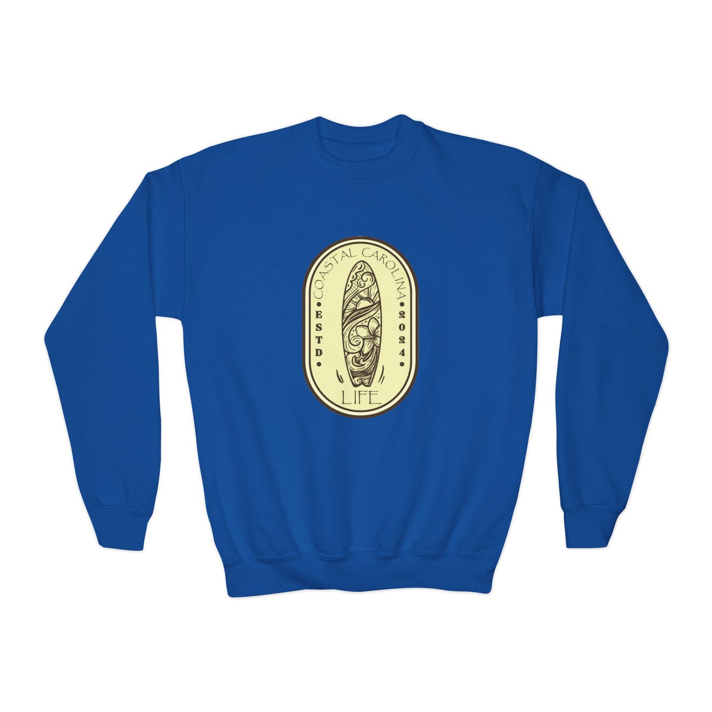 Coastal Youth Sweatshirt - Surf Board
