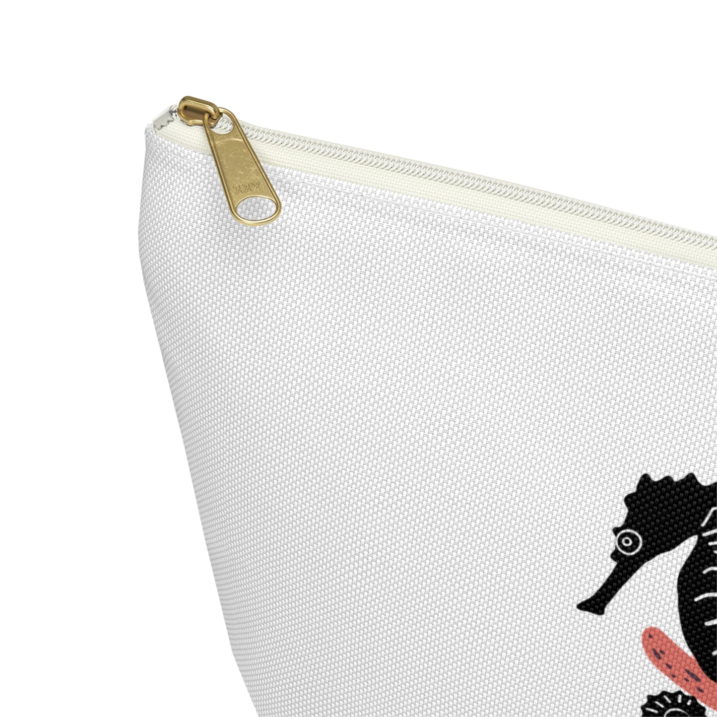 Seahorse and Coral Travel Accessory Pouch